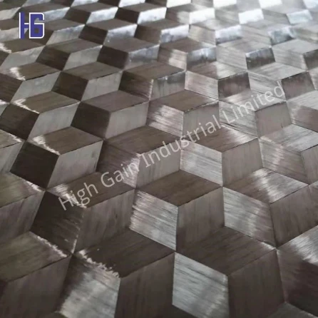 3D Triaksial uglerod tolali mato